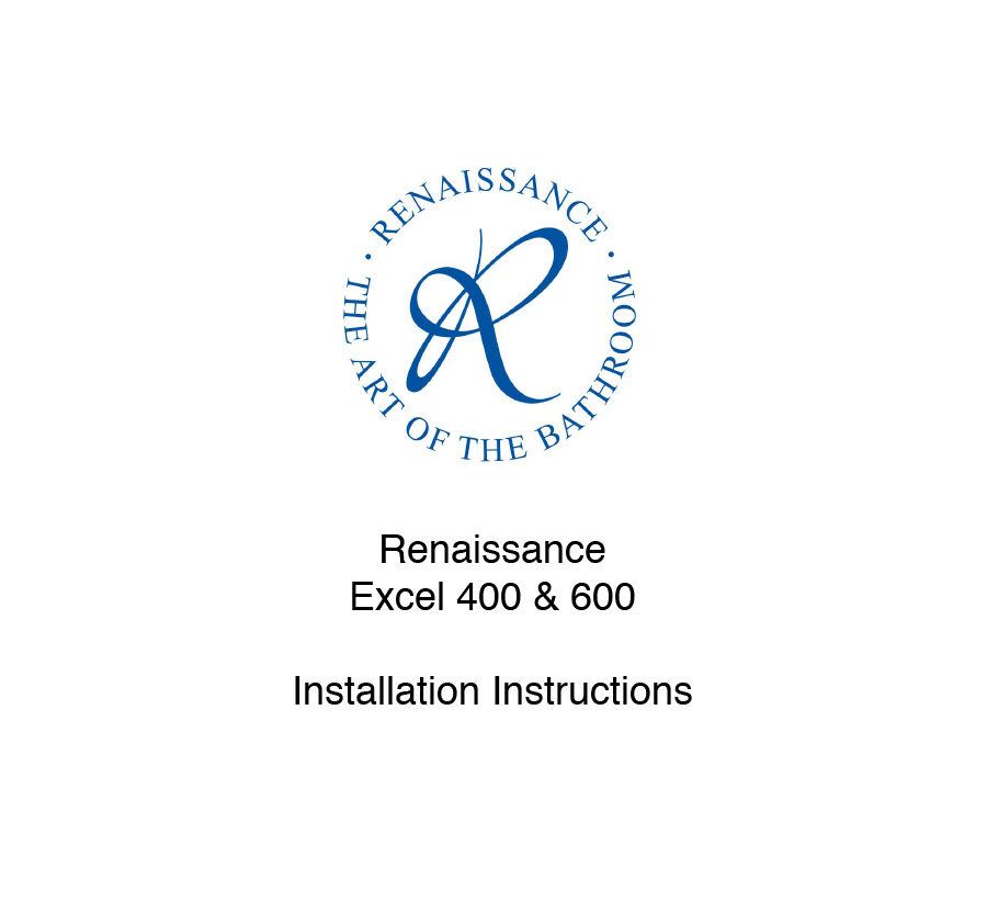 Excel 400 & 600 Installation Instructions